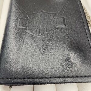 Harley-Davidson Embossed Black Leather Wallet
